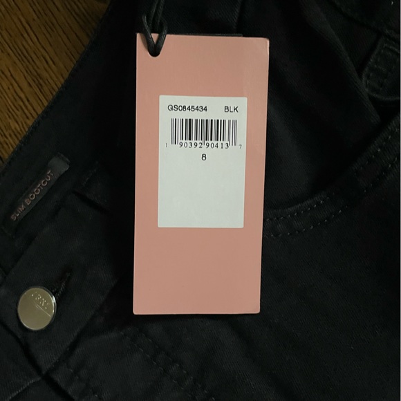 NWT 7 For All Mankind JEN 7 Women’s 8 Slim Fit Bootcut Jeans Black - Picture 6 of 9